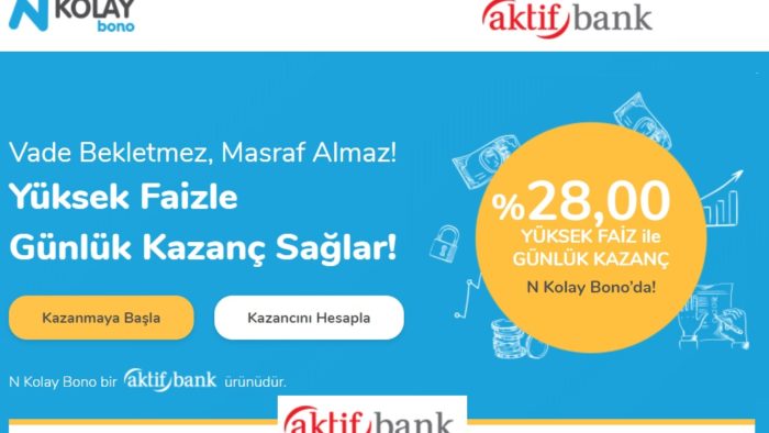 Aktif Bank N Kolay Bono Nedir? Özellikleri