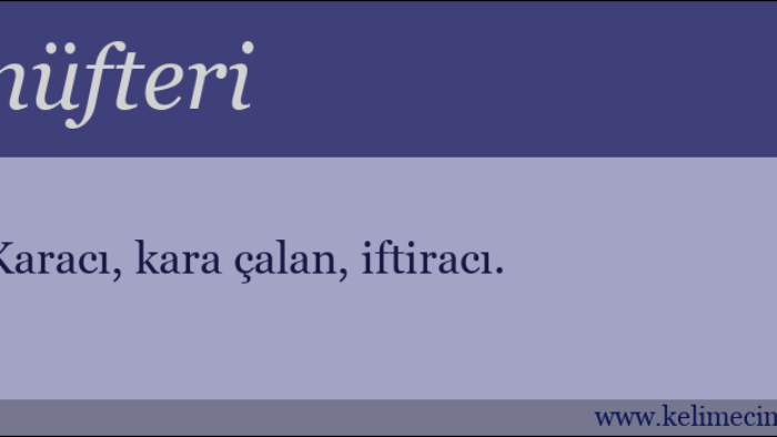 Müfteri Ne Demek?